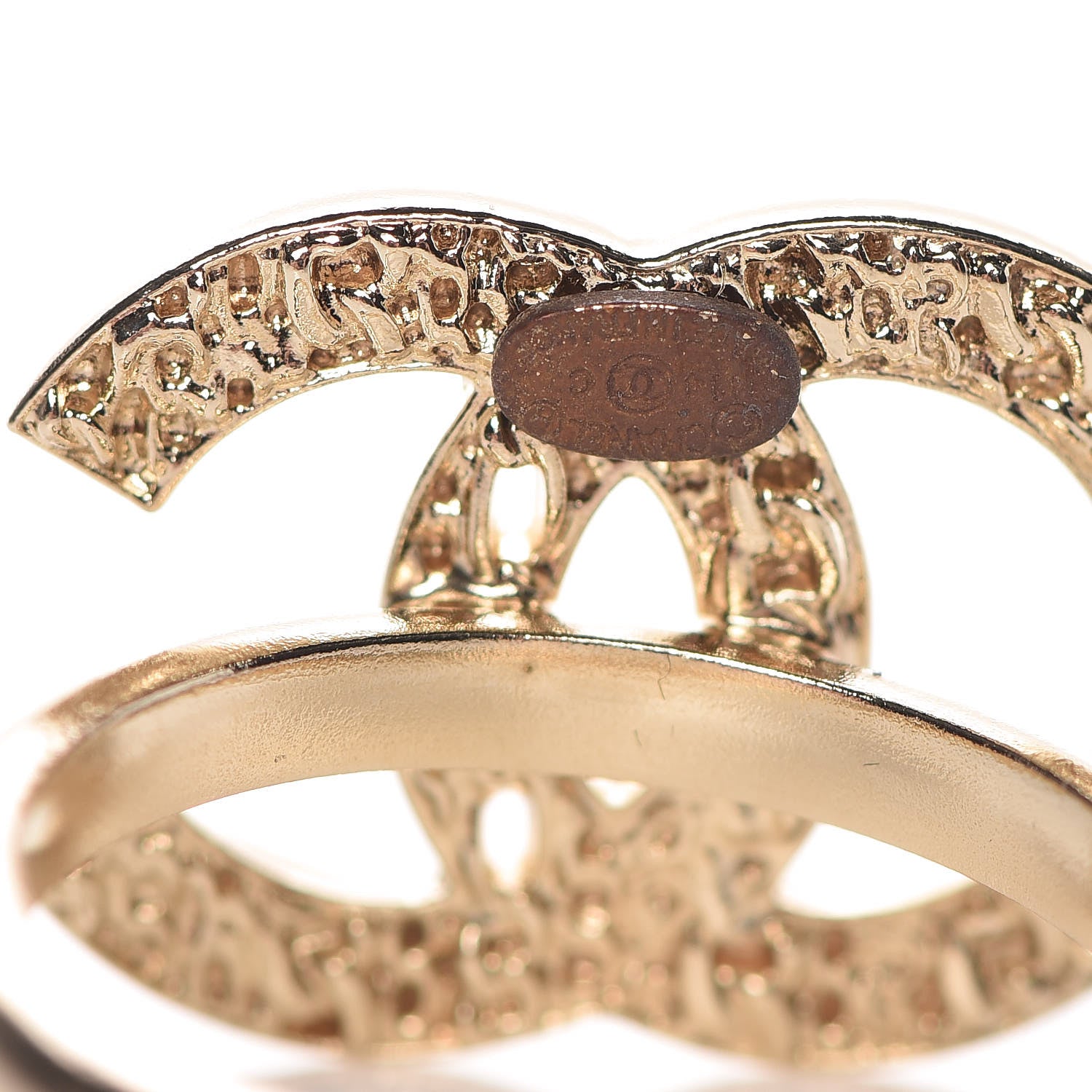 Chanel CC Chain Logo Ring 6.5 Gold 407903 – FASHIONPHILE