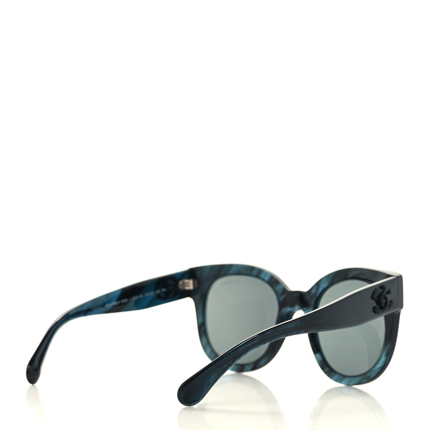 Chanel Acetate Butterfly Signature CC Sunglasses 5358 Dark Blue 4 of 7