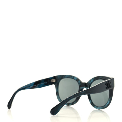 Chanel Acetate Butterfly Signature CC Sunglasses 5358 Dark Blue 4 of 7