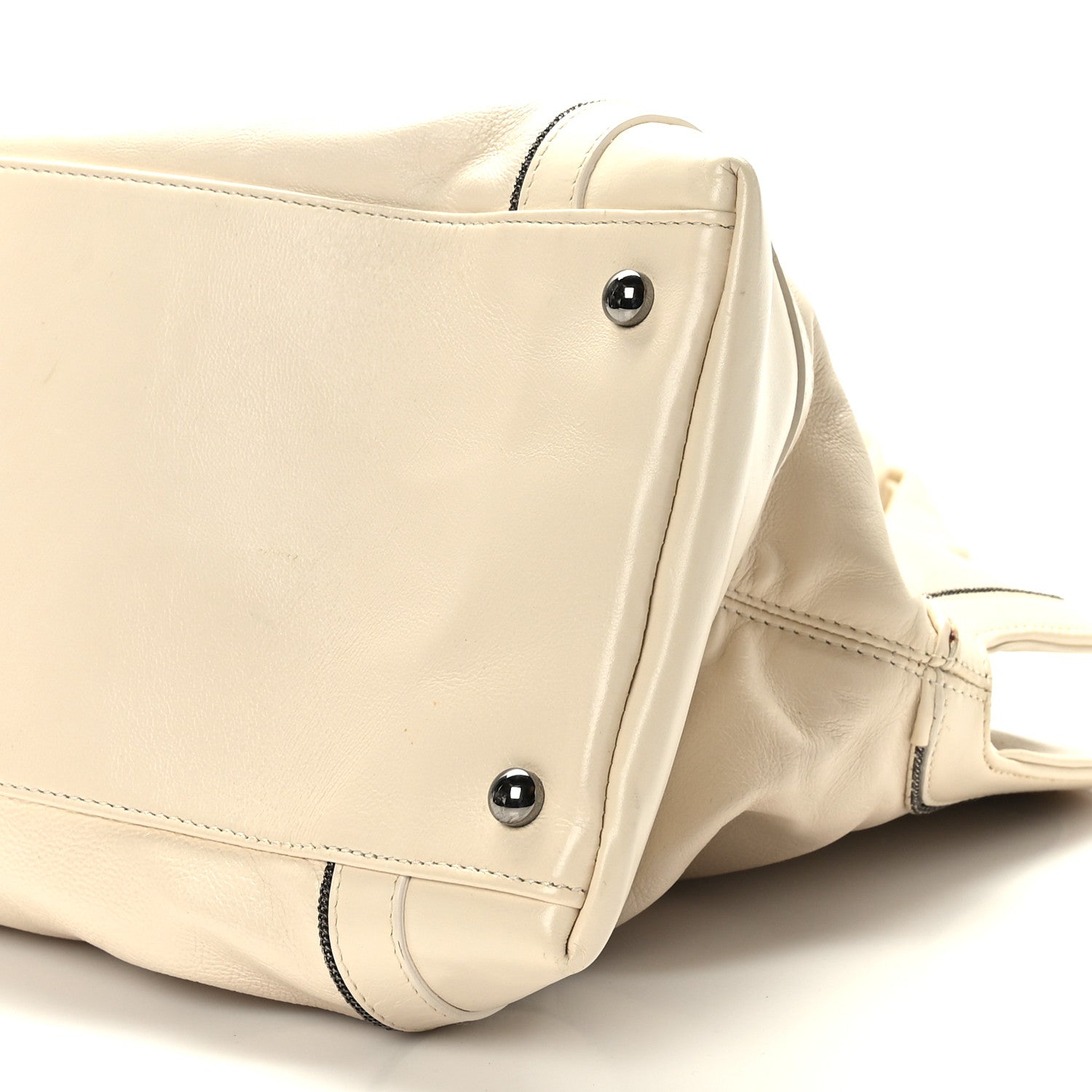Chanel Lambskin East West Soho Shopper White 9 of 9