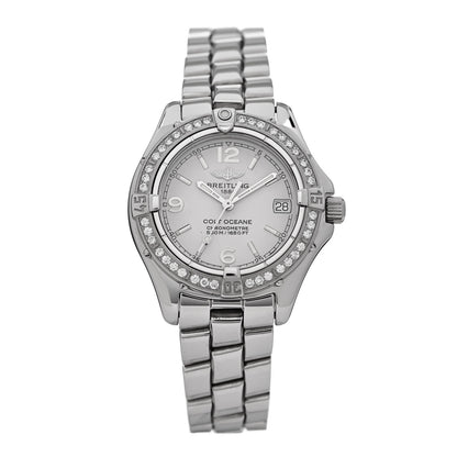 Breitling Stainless Steel Diamond Bezel 34mm Colt Oceane Quartz Watch A77350 1 of 4
