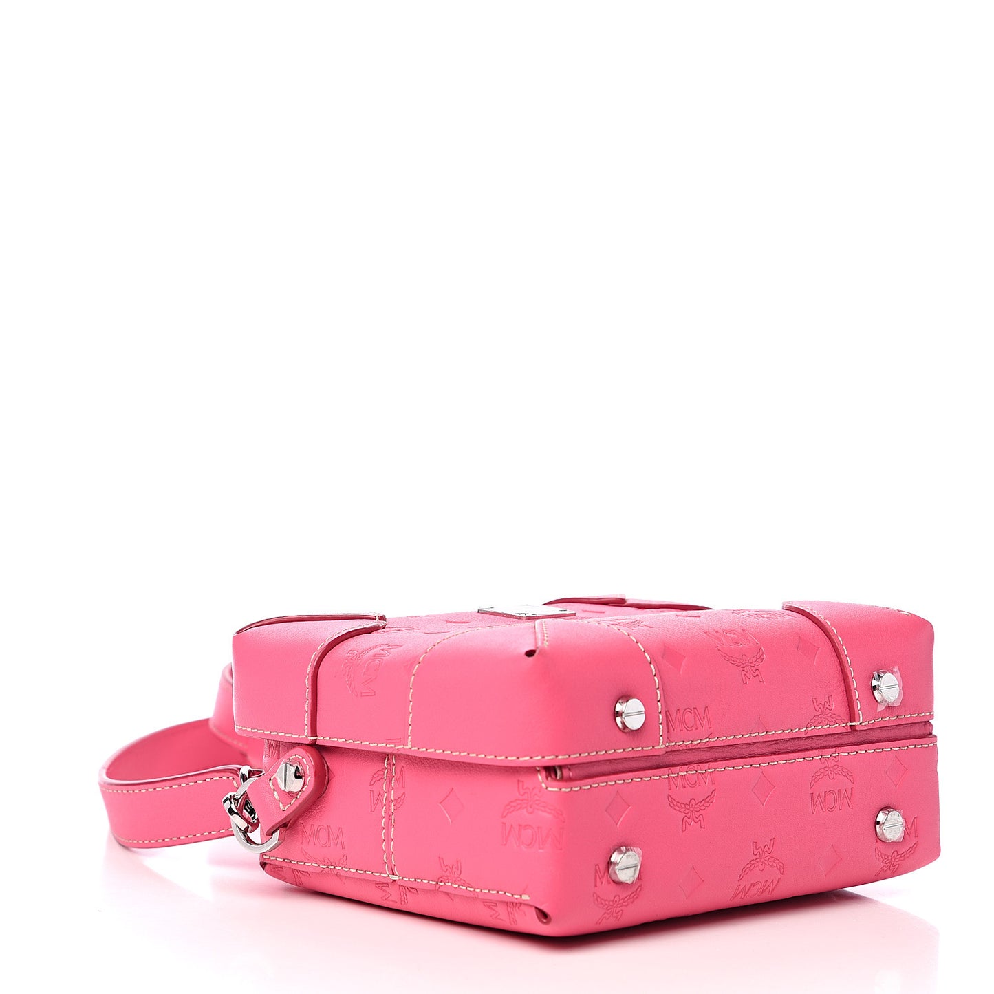 Calfskin Ottomar Monogram Small Berlin Crossbody Sugar Pink