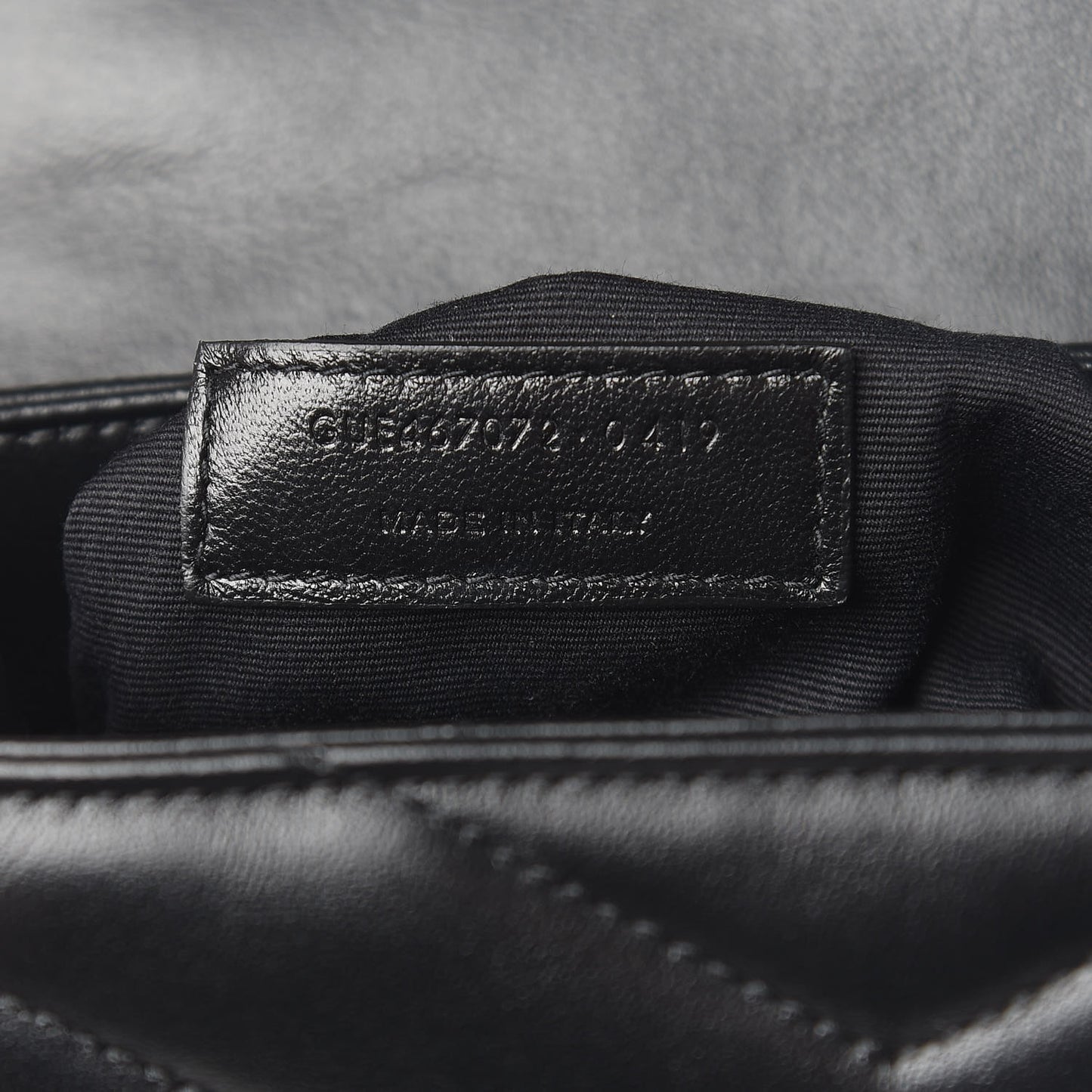 Calfskin Y Quilted Monogram Toy Loulou Crossbody Bag Black