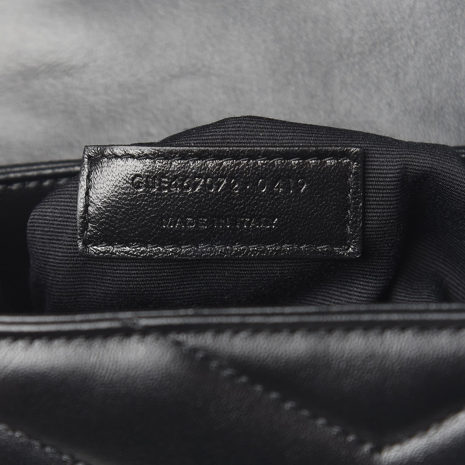 Saint Laurent Calfskin Y Quilted Monogram Toy Loulou Crossbody Bag Black 7 of 12