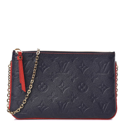 Louis Vuitton Empreinte Double Zip Pochette Marine Rouge 1 of 11