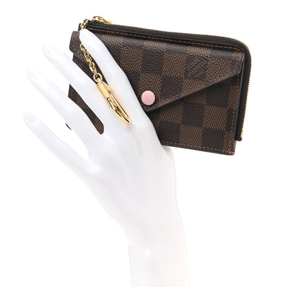 Louis Vuitton Damier Ebene Recto Verso Card Holder Rose Ballerine 2 of 8