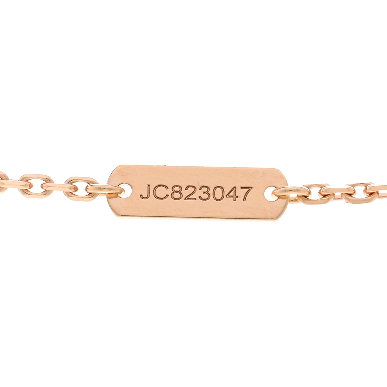 Van Cleef & Arpels 18K Rose Gold Vintage Alhambra Pendant Necklace 5 of 6