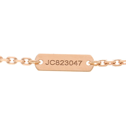 Van Cleef & Arpels 18K Rose Gold Vintage Alhambra Pendant Necklace 5 of 6
