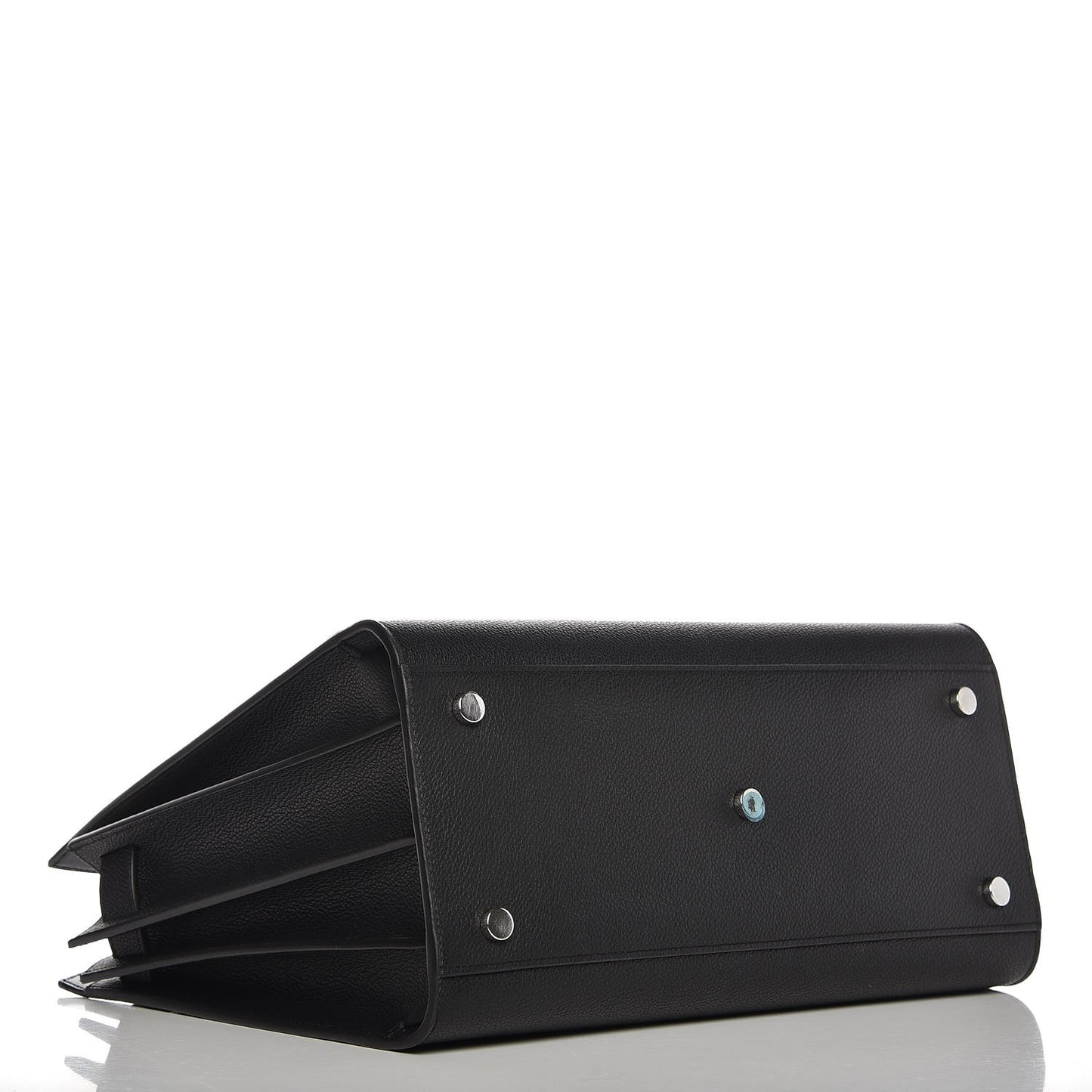 Grained Calfskin Small Sac De Jour Black