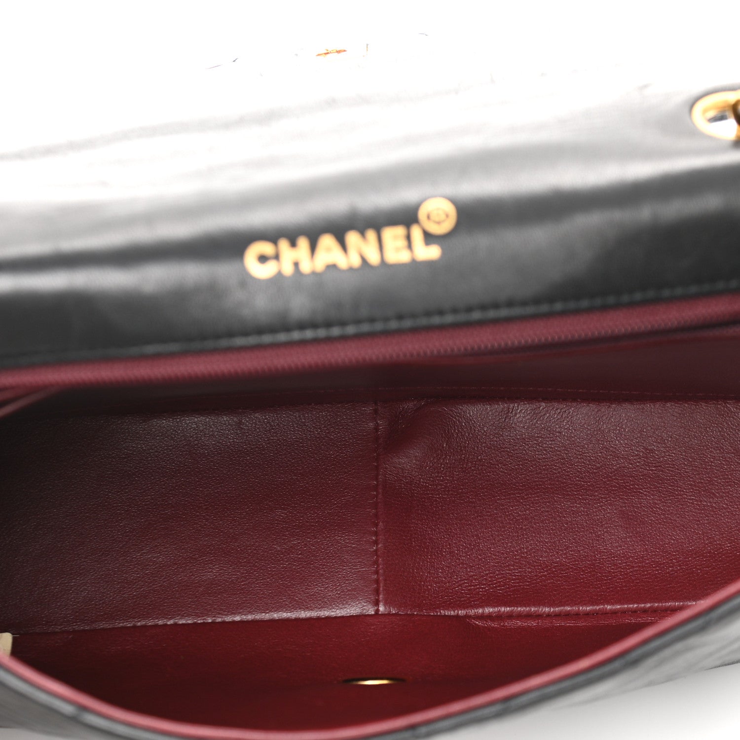 Chanel Lambskin Quilted Medium Single Flap Black 5 of 12