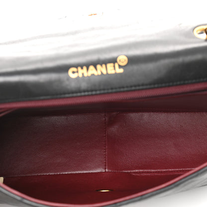 Chanel Lambskin Quilted Medium Single Flap Black 5 of 12