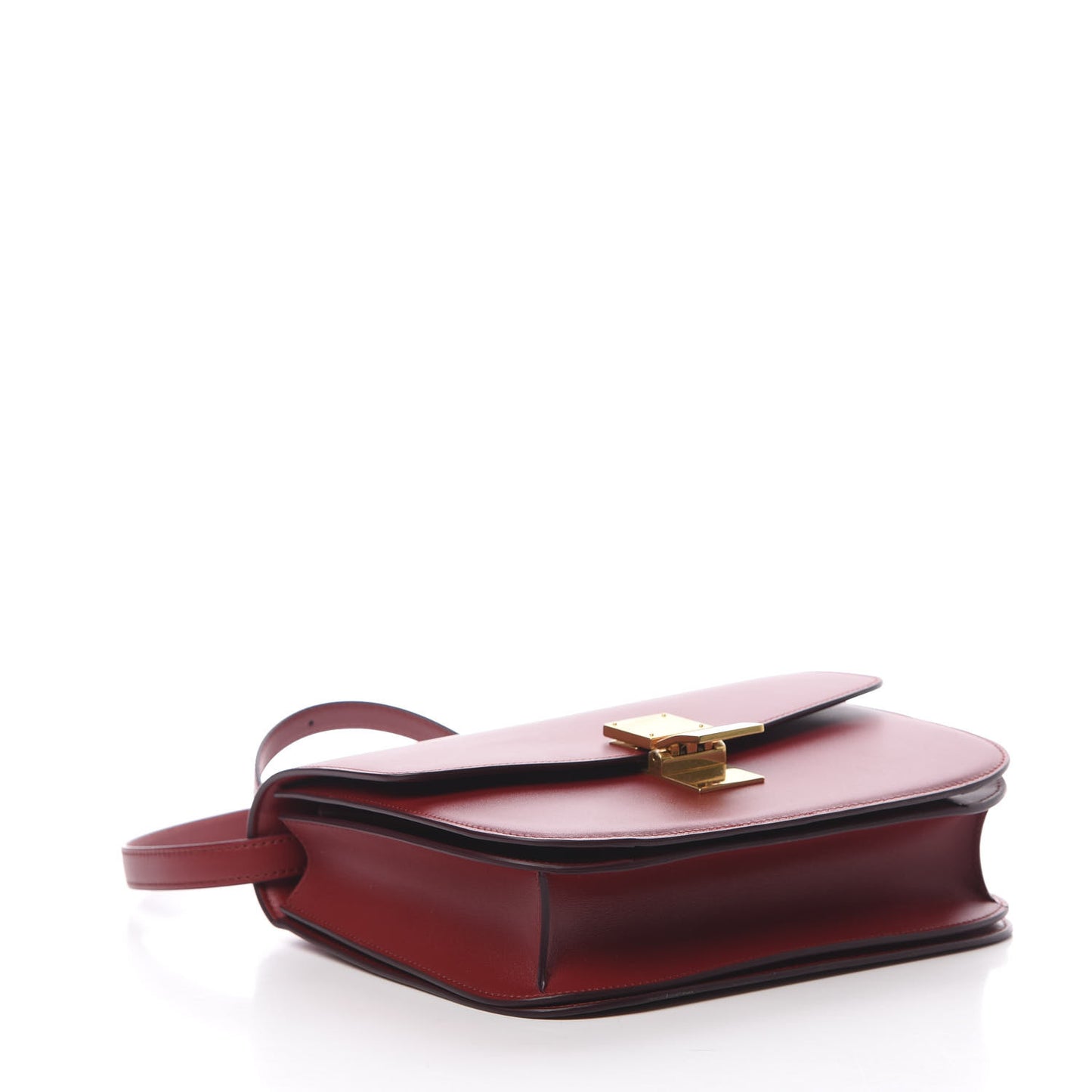 Box Calfskin Medium Classic Box Flap Bag Red