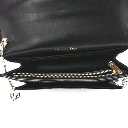 Christian Dior Patent Cannage Lady Dior Chain Pouch Black 5 of 10