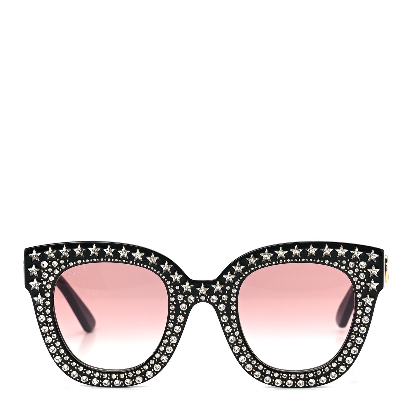 Acetate Stars Cat Eye Sunglasses GG0116S Black