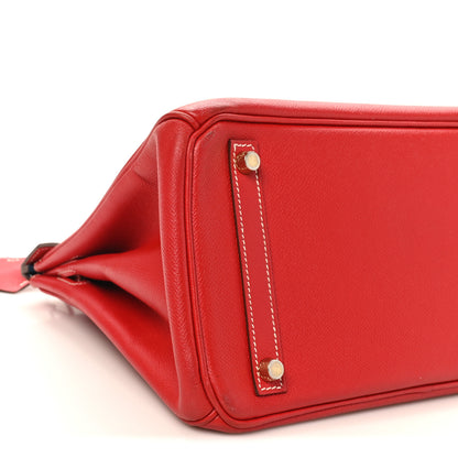 Hermes Epsom Candy Birkin 30 Rouge Casaque Bleu Thalassa 10 of 10