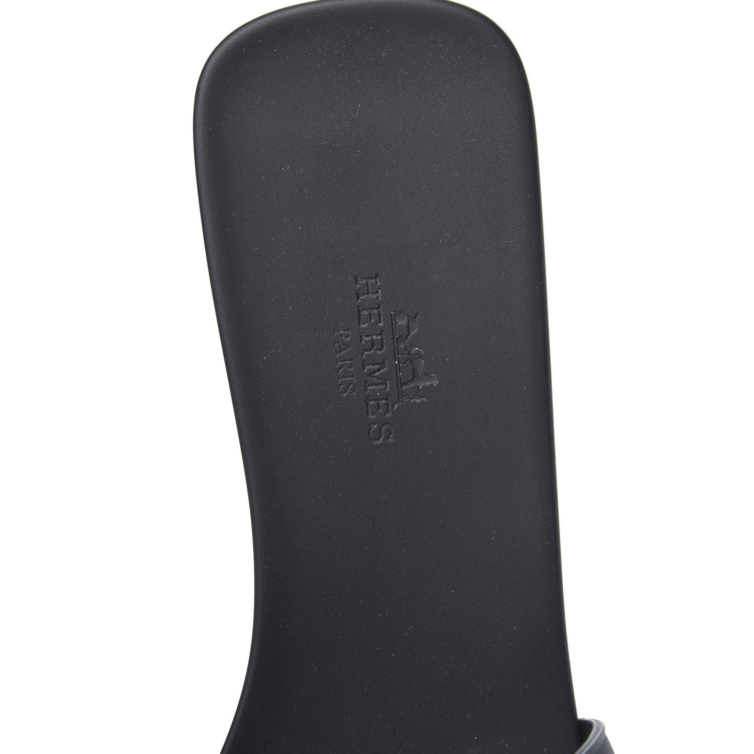 Hermes Rubber Aloha Sandals 40 Black 6 of 8