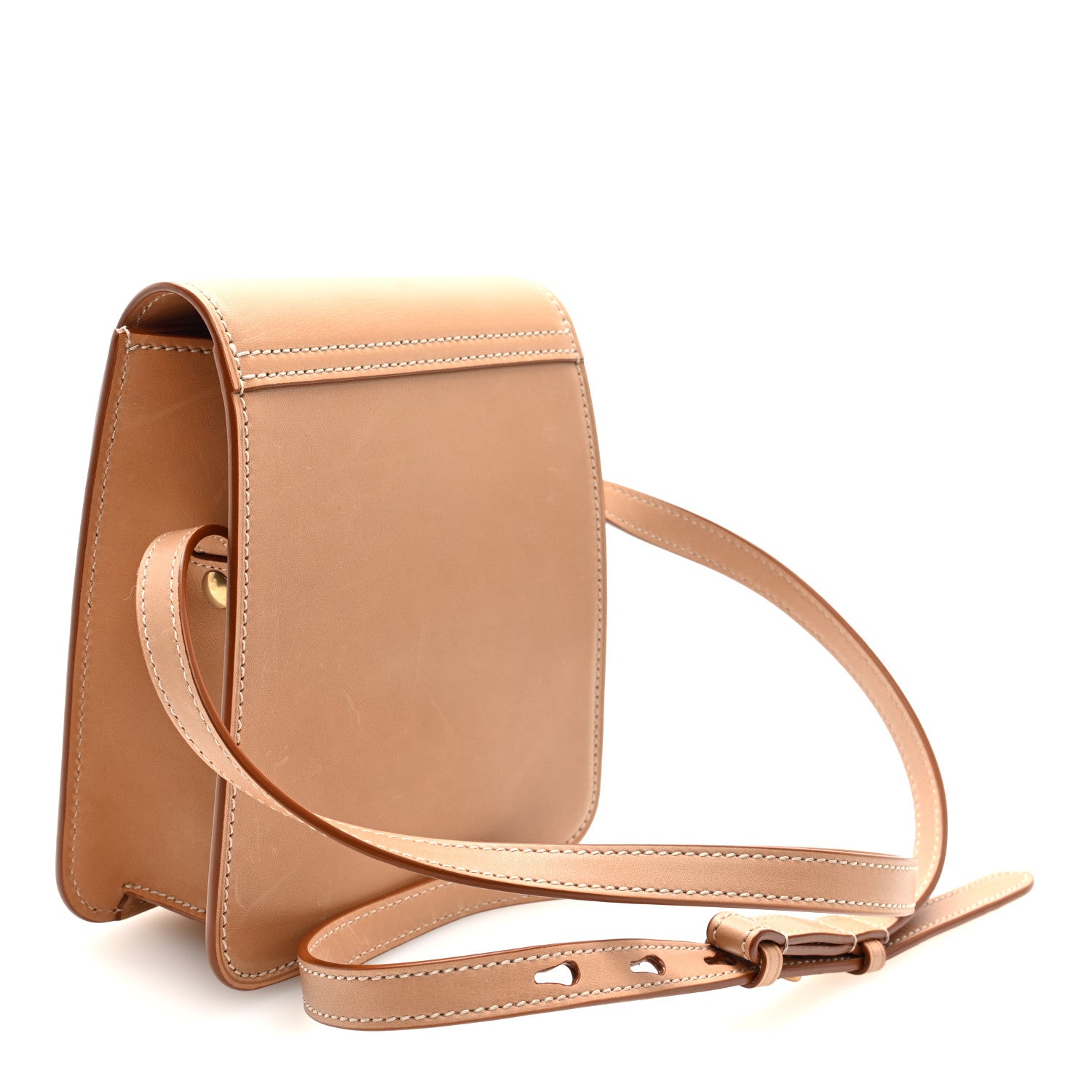Saint Laurent Smooth Calfskin North South Kaia Satchel Vintage Brown 3 of 9