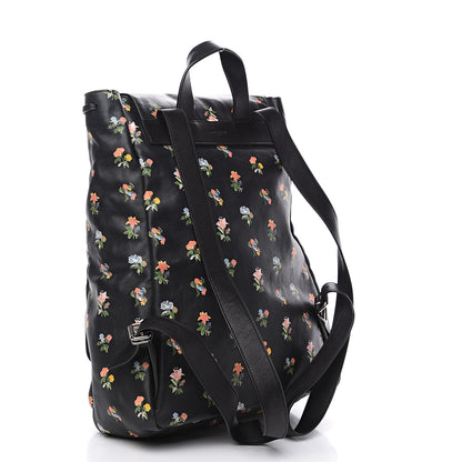 Saint Laurent Calfskin Prairie Flower Printed Festival Backpack Multicolor 2 of 8