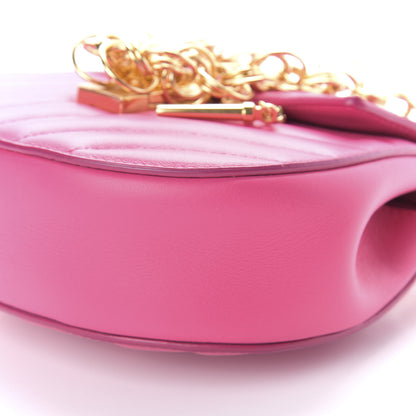 Chloe Calfskin Quilted Mini Drew Bijou Shoulder Bag Fuchsia Rose 8 of 9