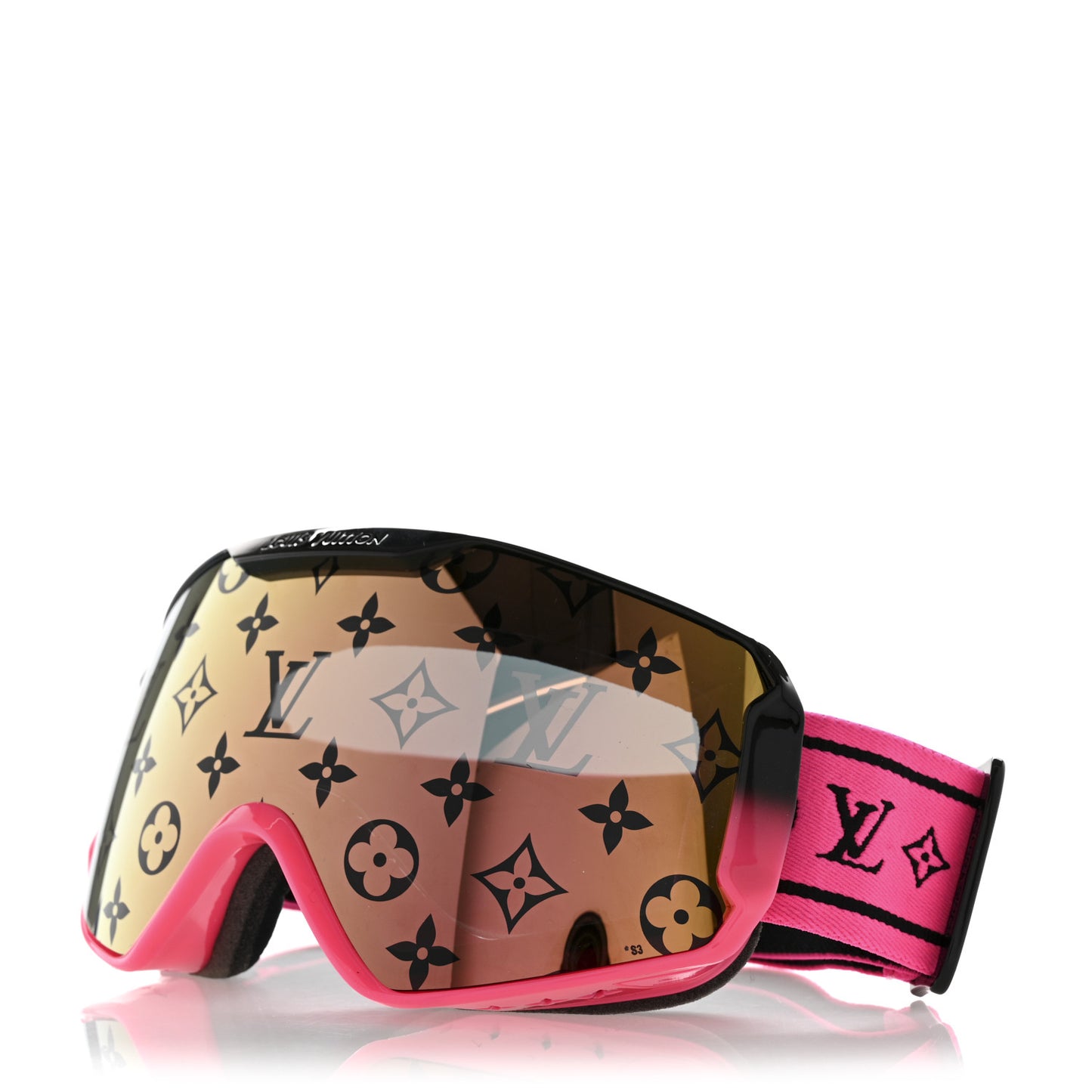 Monogram LV Snow Mask Soo Rose Fluo