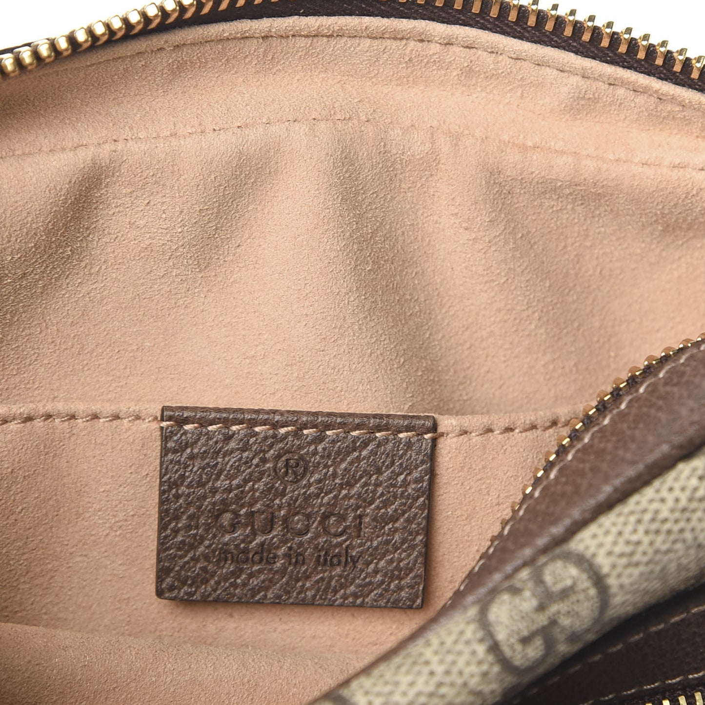 GG Supreme Monogram Web Mini Ophidia Shoulder Bag Brown
