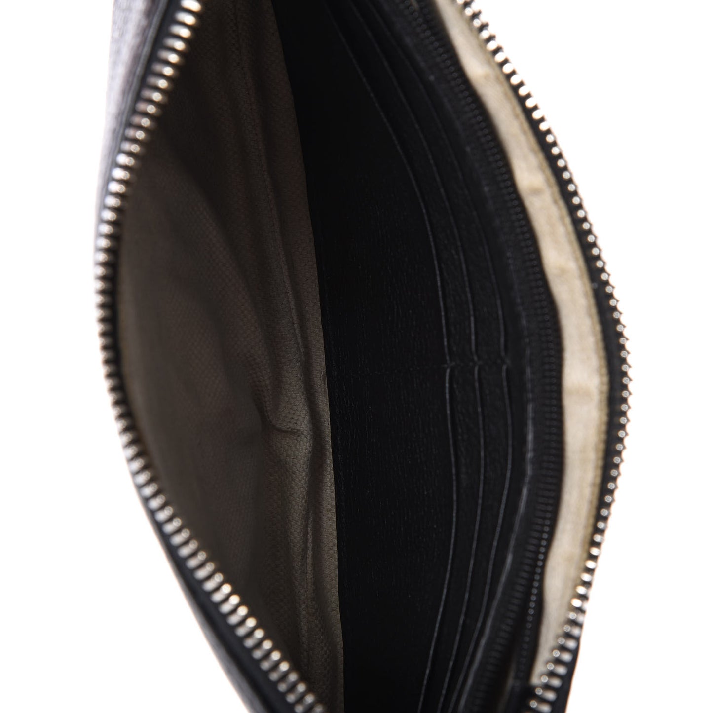 Pebbled Calfskin Studded Soho Wristlet Black