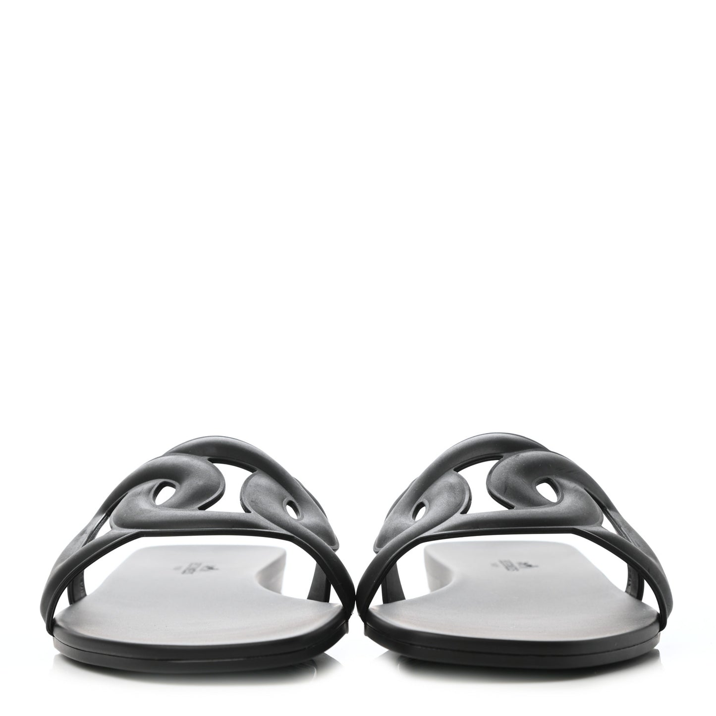 Rubber Aloha Sandals 41 Black