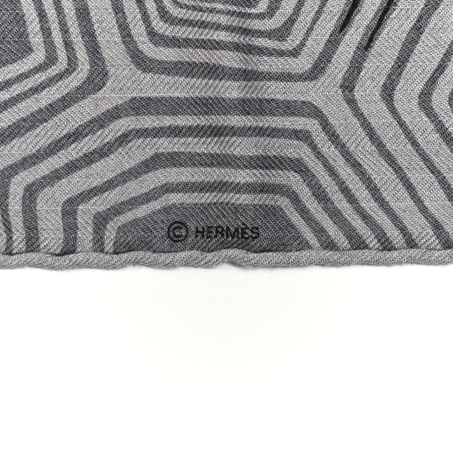 Cashmere Silk AAAAARGH Scarf 100 Gris Moyen Bordeaux