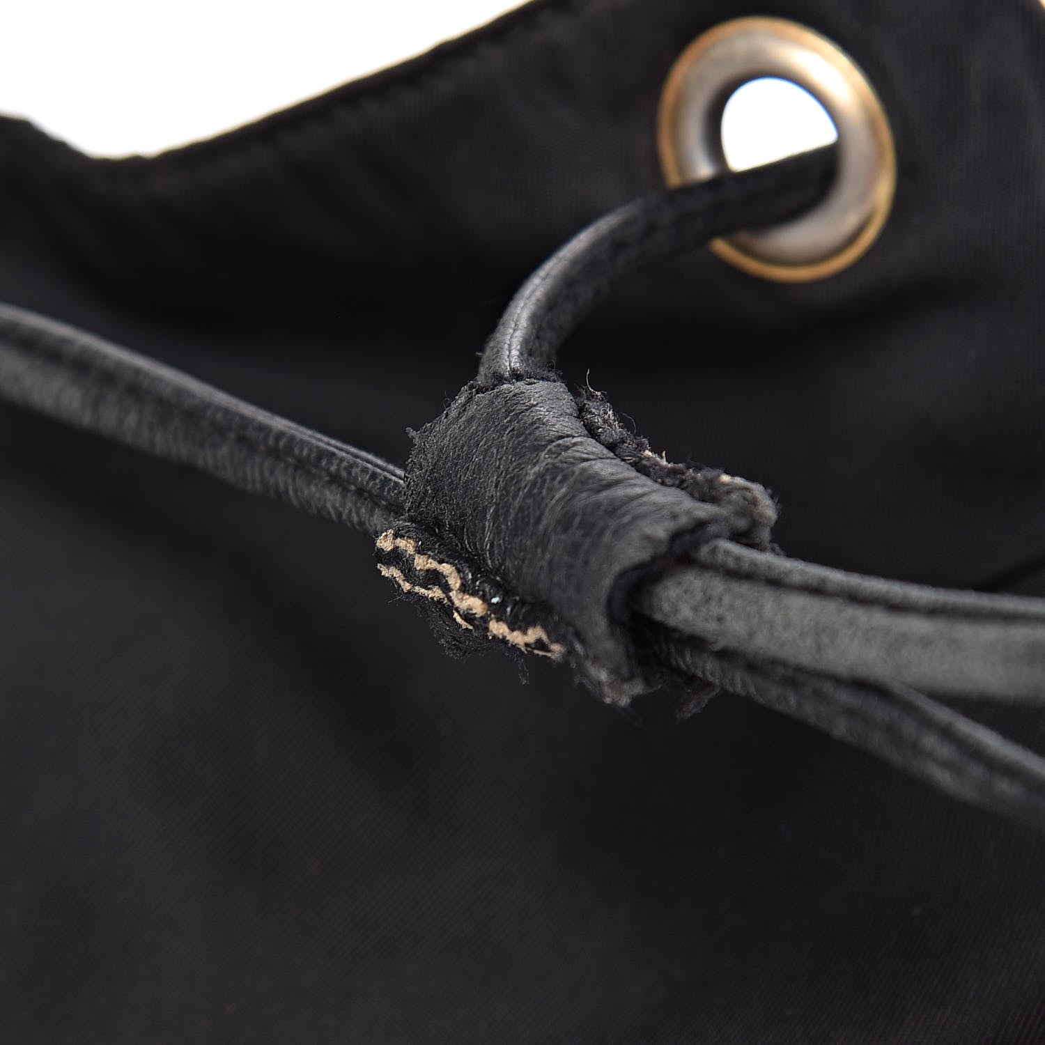 Prada Tessuto Nylon Vela Chain Backpack Black 9 of 17