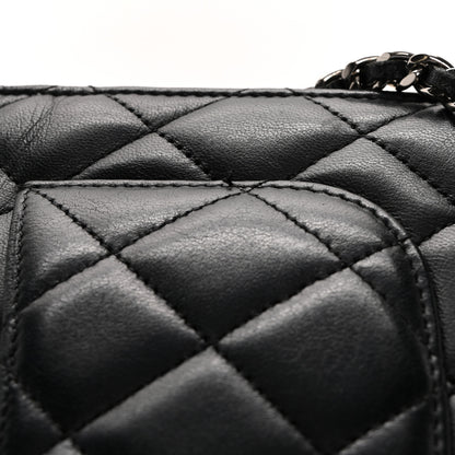 Chanel Lambskin Quilted Wallet On Chain WOC Black 12 of 12