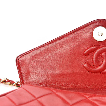 Chanel Lambskin Quilted CC Tassel Flap Red 9 of 26