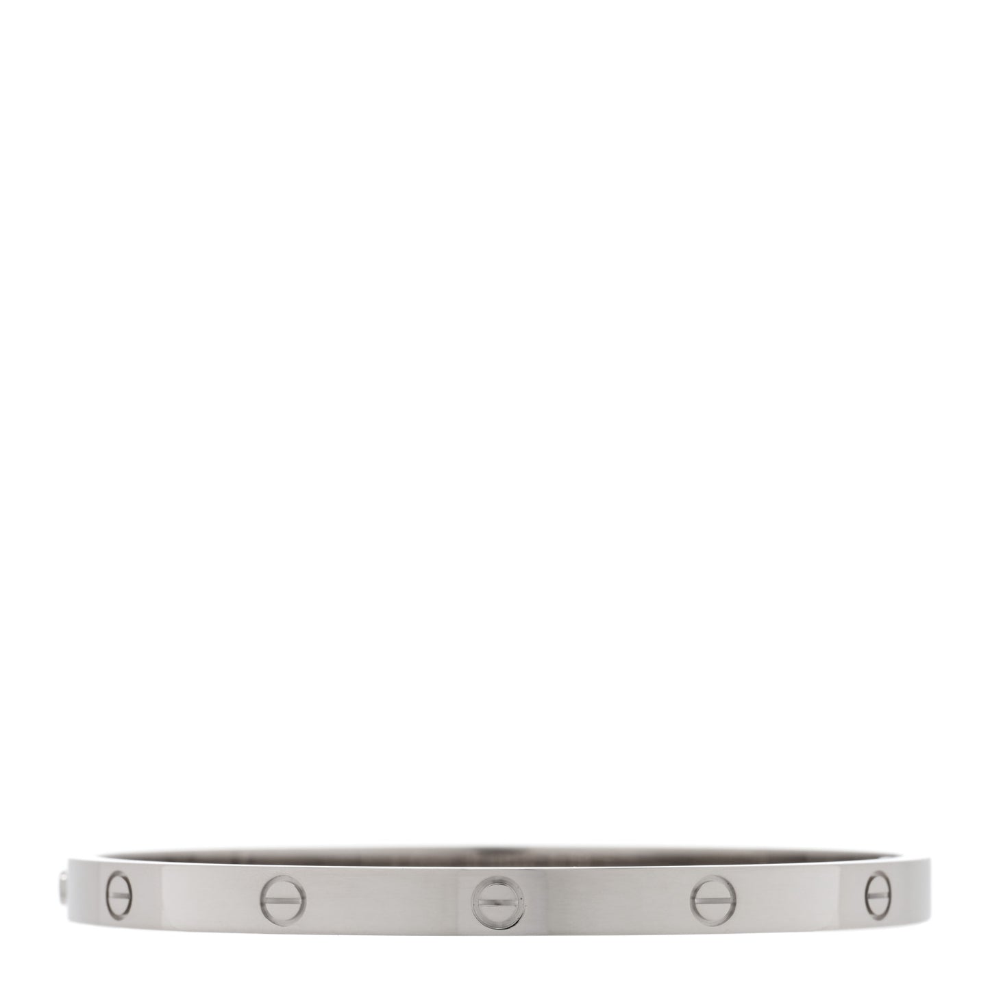 18K White Gold Medium LOVE Bracelet 18