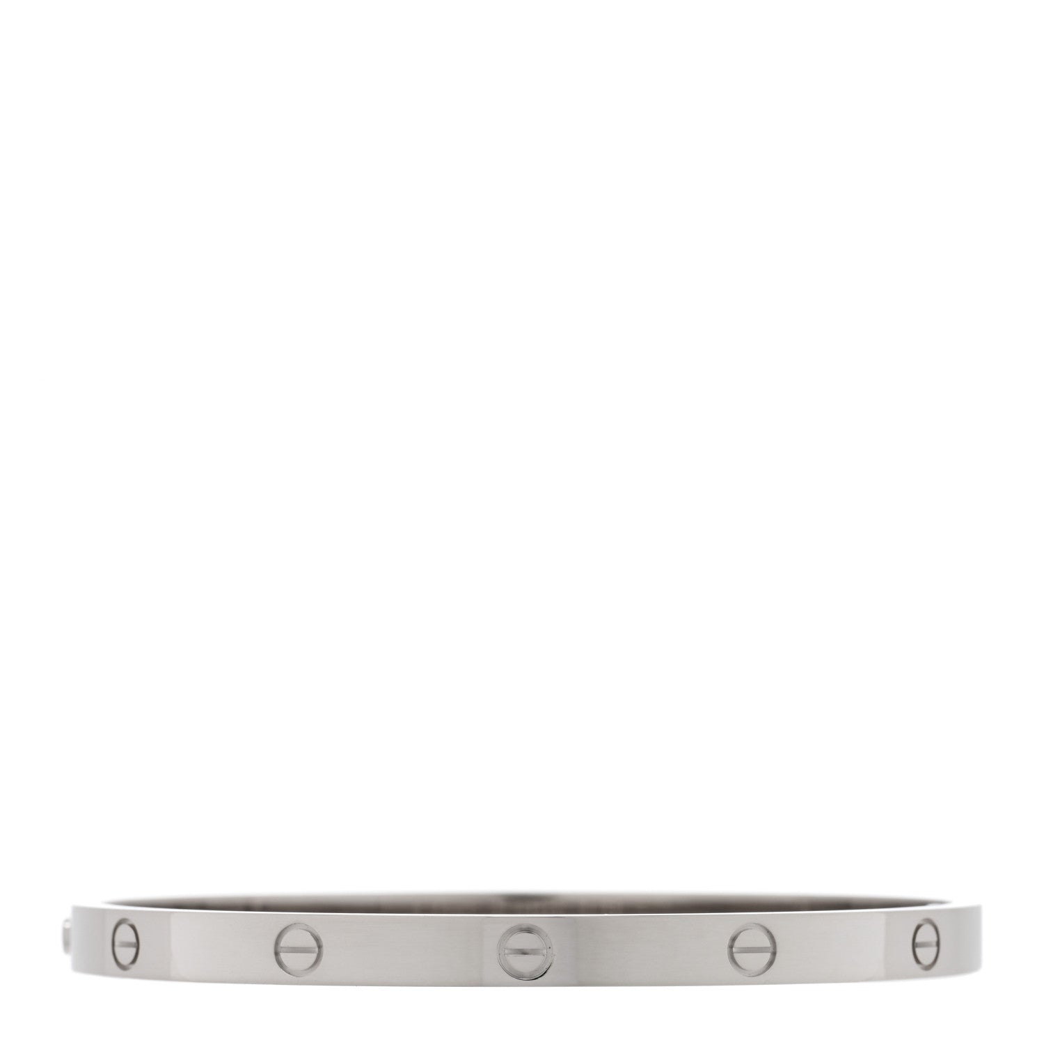Cartier 18K White Gold Medium LOVE Bracelet 18 2 of 7