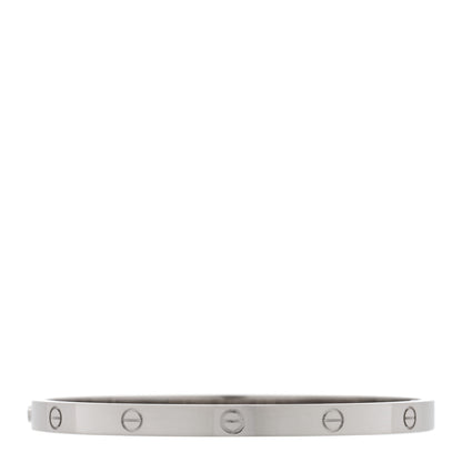 Cartier 18K White Gold Medium LOVE Bracelet 18 2 of 7