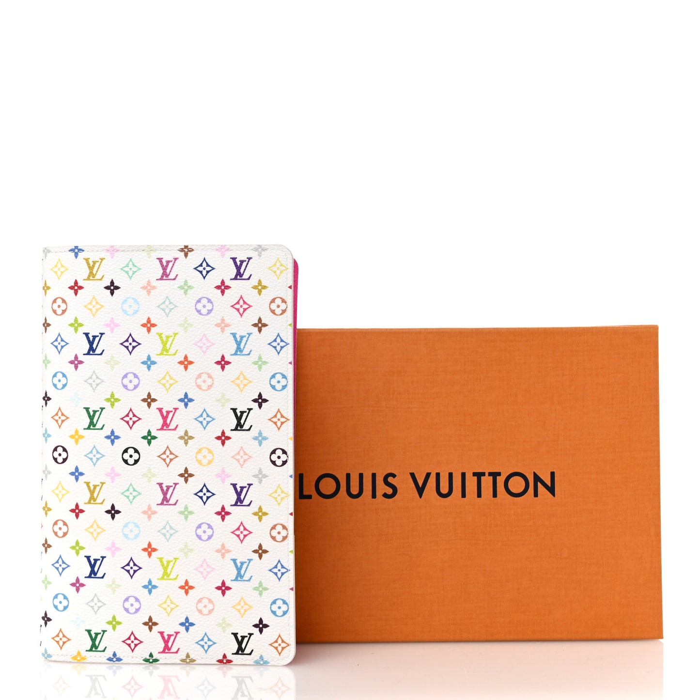 LV X TM Monogram Multicolor Emily Notebook Cover MM White