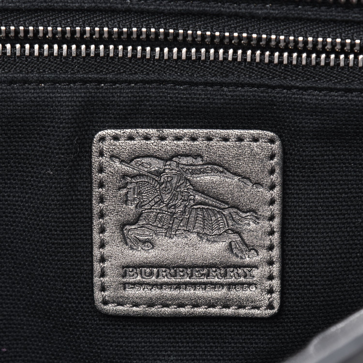 Burberry Shimmer Check Pilgrim Satchel Pewter 5 of 24