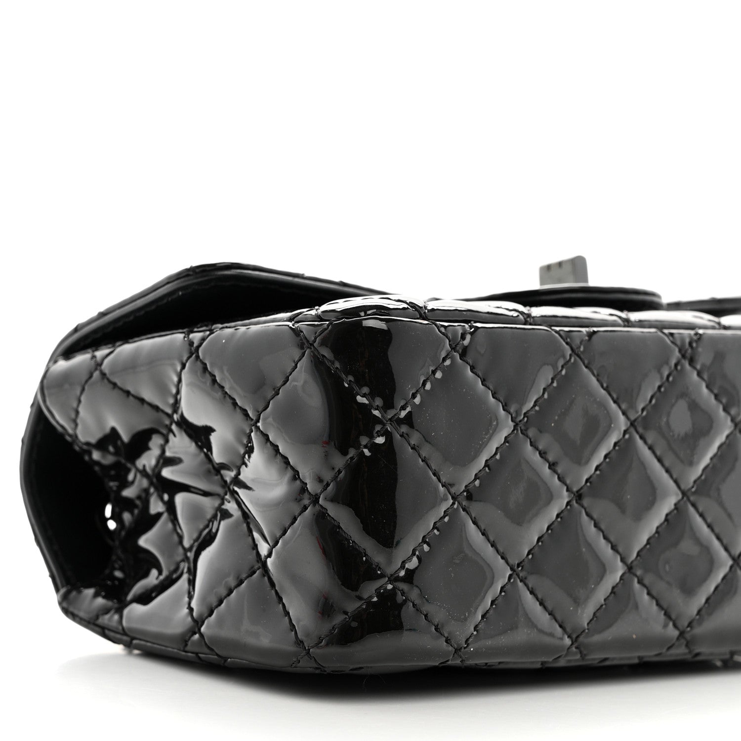 Chanel Patent Calfskin Quilted 2.55 Reissue Mini Flap So Black 9 of 10