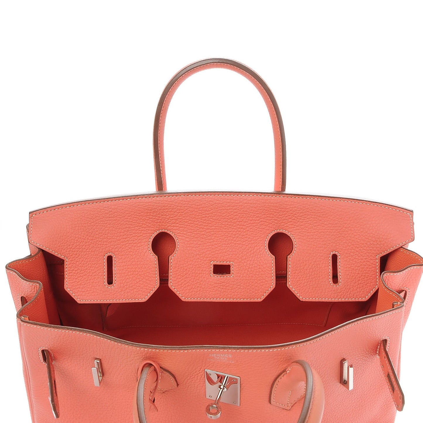 Taurillon Clemence Birkin 30 Crevette