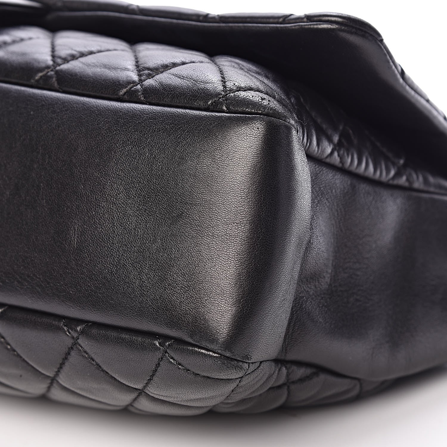 Chanel Lambskin Quilted Jumbo Coco Rain Flap Black 10 of 14