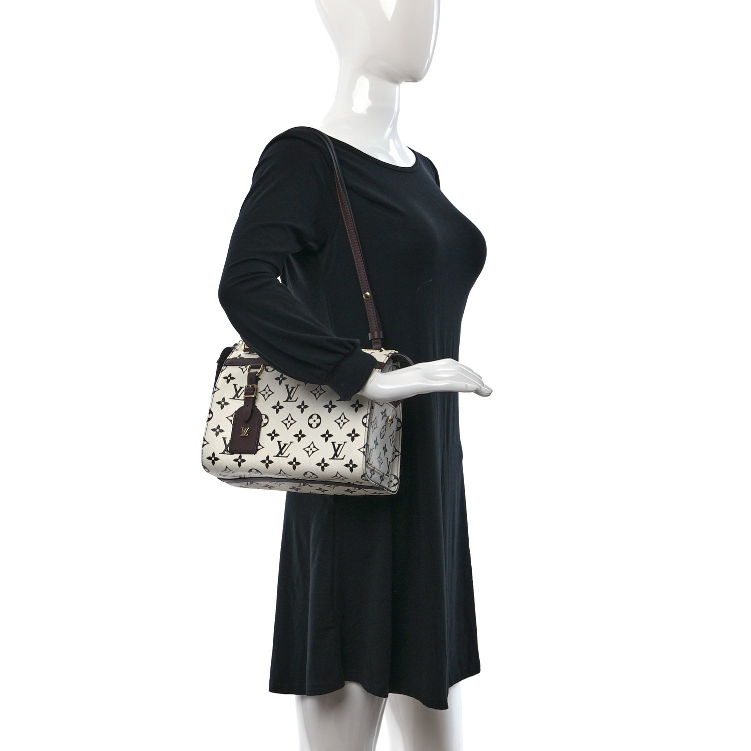 Louis Vuitton Monogram Speedy Amazon PM White Chocolat 2 of 10