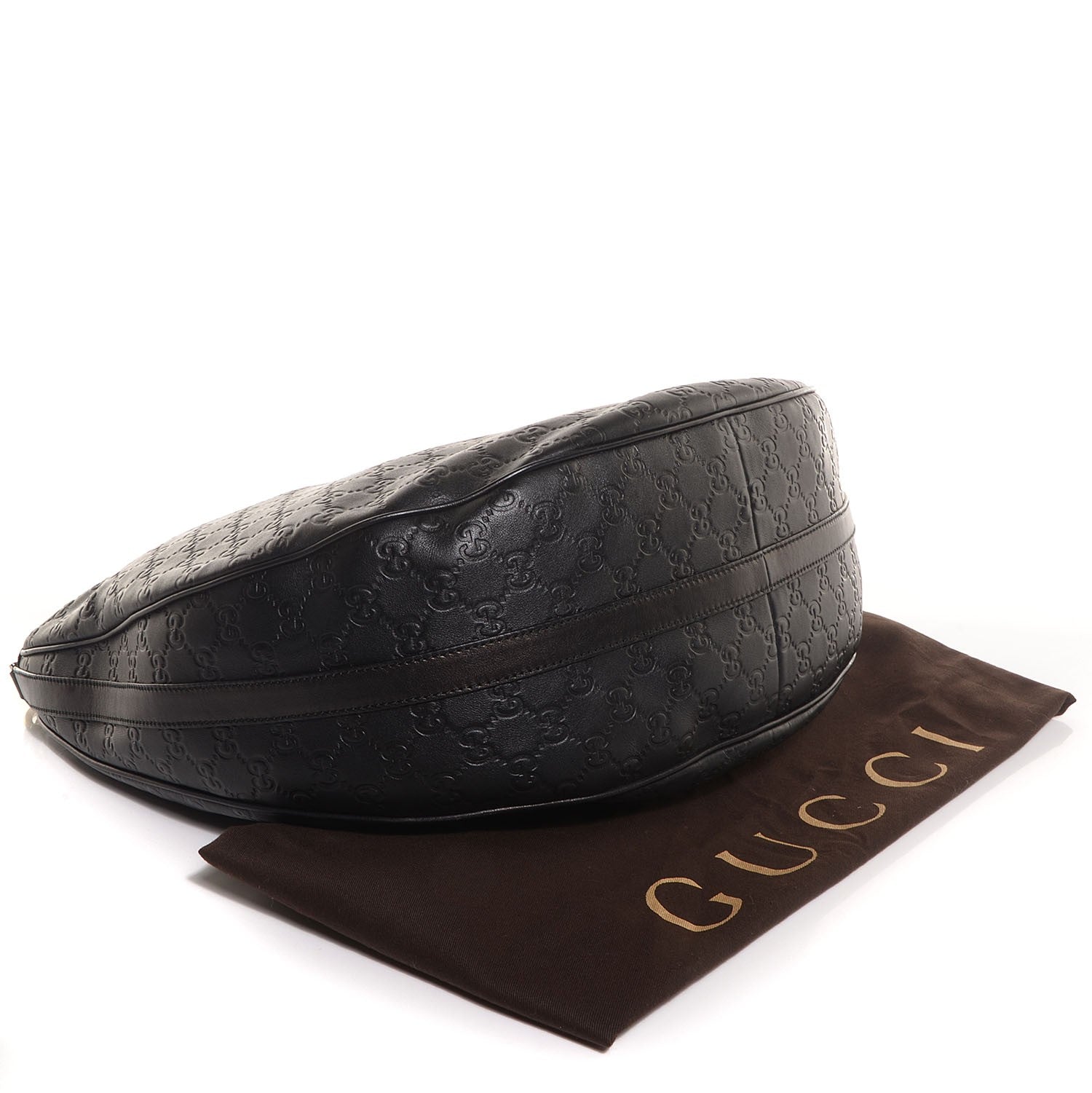 Gucci Guccissima GG Large Twins Hobo Black 4 of 7