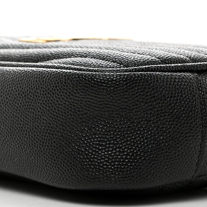 Saint Laurent Grain De Poudre Matelasse Monogram Mini Lou Camera Bag Black 9 of 9