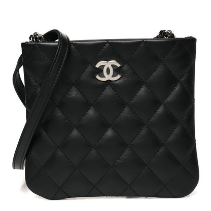 Chanel Lambskin Quilted Uniform Crossbody Bag Black 1 of 11
