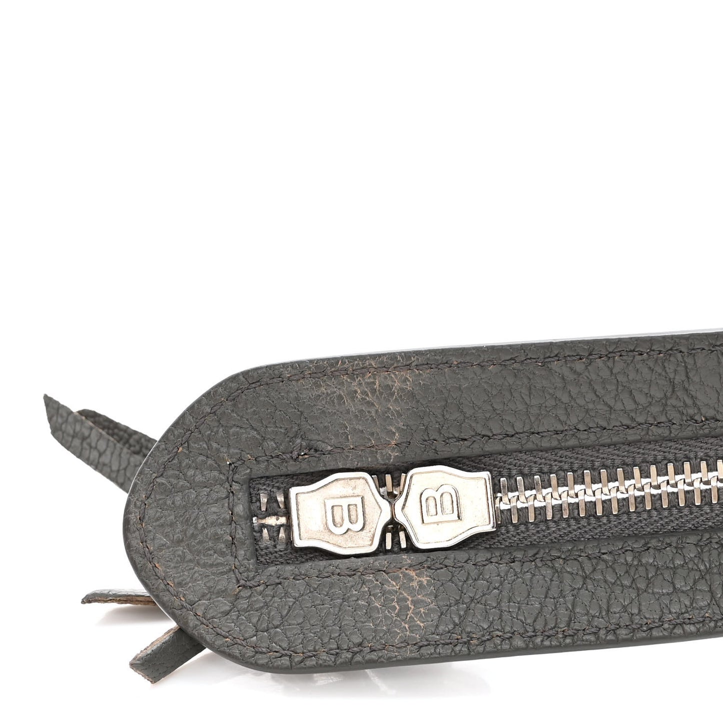 Chevre Silver Metallic Edge Hardware S City Gris Acier