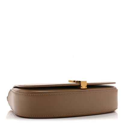 Saint Laurent Box Calfskin Mini Voltaire Shoulder Bag Dark Cork 4 of 10