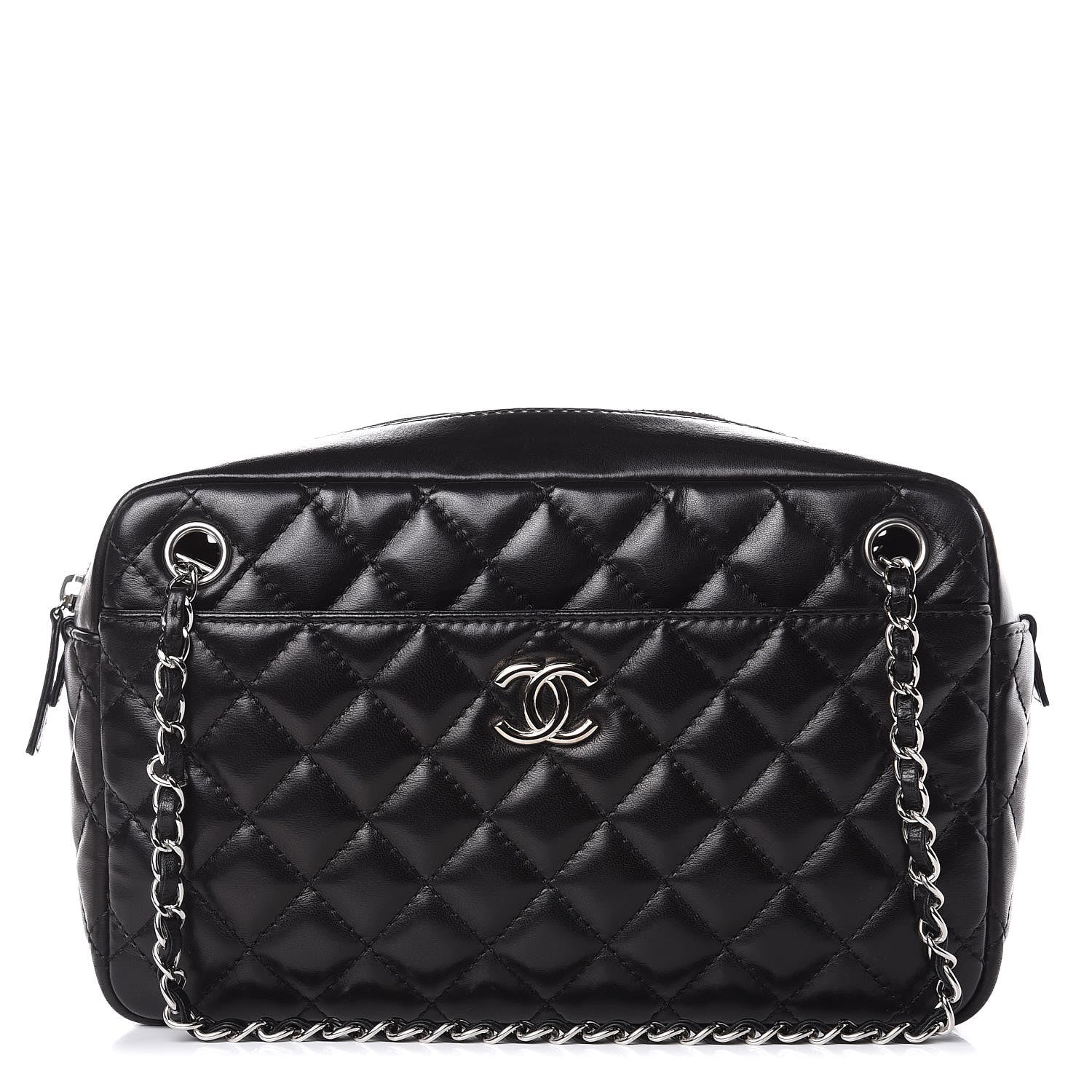 Chanel Lambskin Quilted Medium Camera Case Black 1 of 12