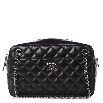 Chanel Lambskin Quilted Medium Camera Case Black 1 of 12
