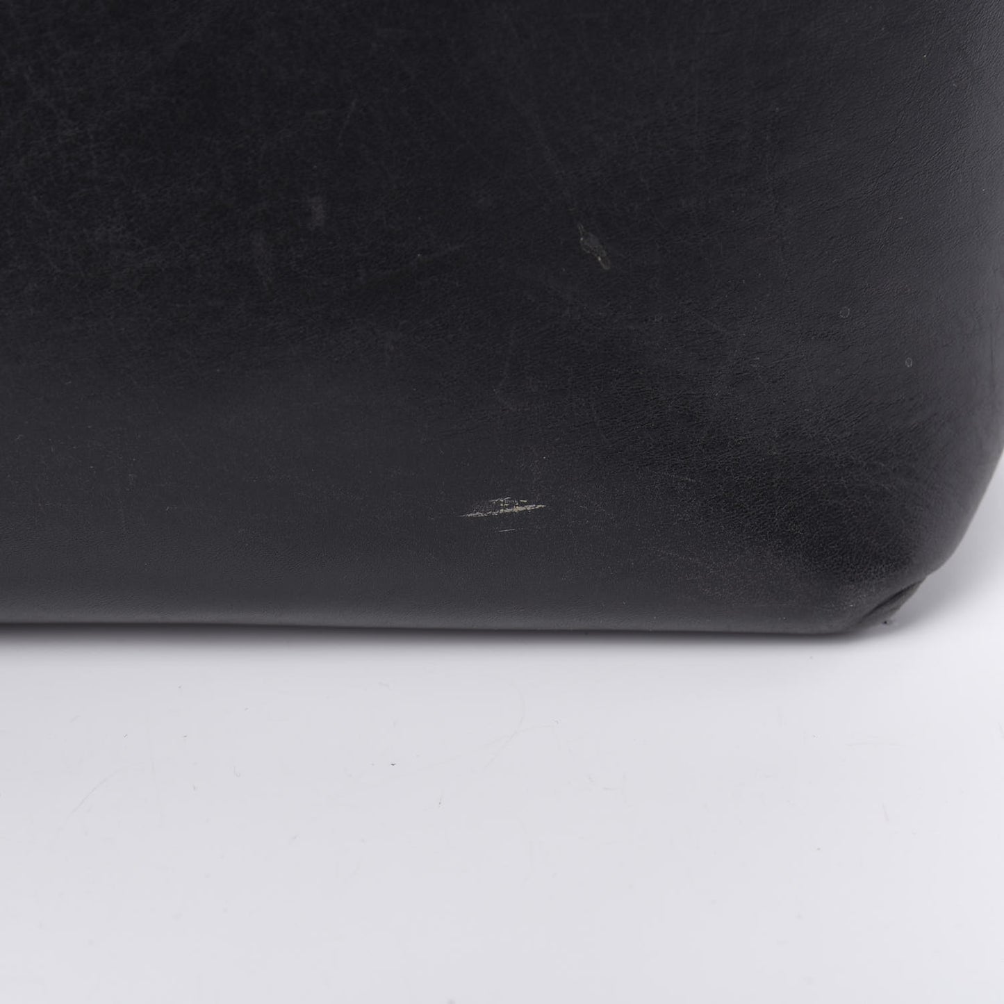 Calfskin Large Shopping Tote Black Royal