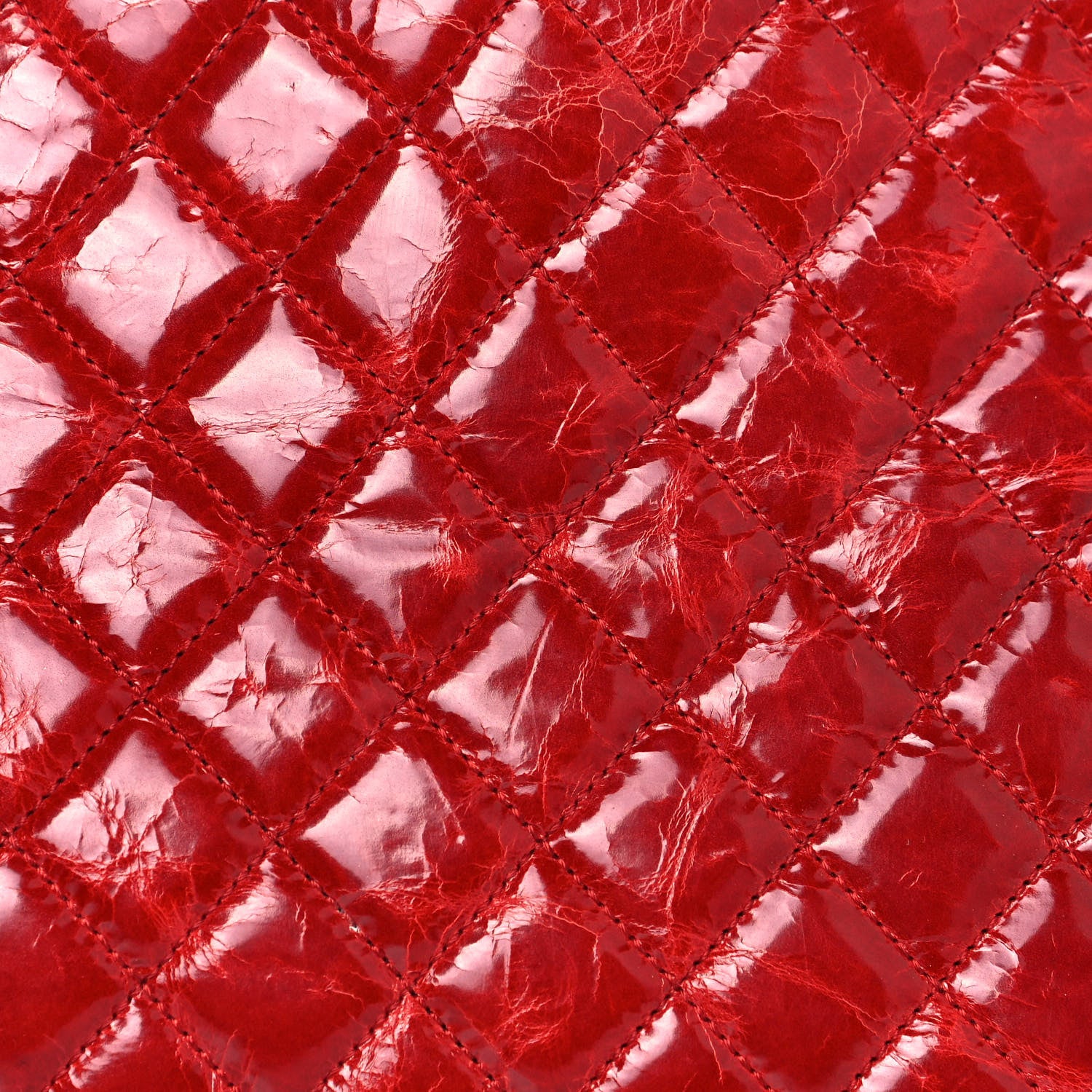 Chanel Glazed Calfskin Quilted Medium Just Mademoiselle Red 9 of 16