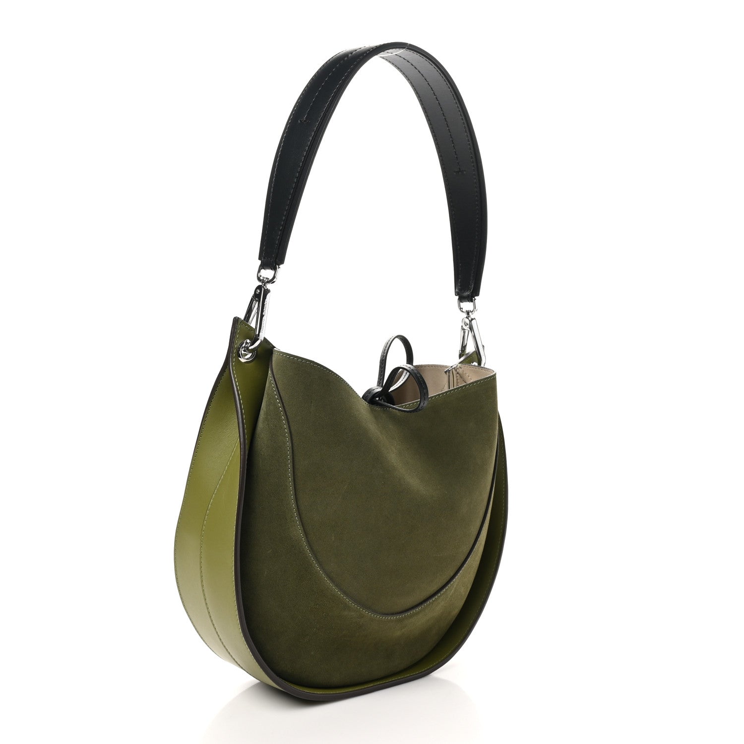 Proenza Schouler Suede Arch Shoulder Bag Moss 4 of 11